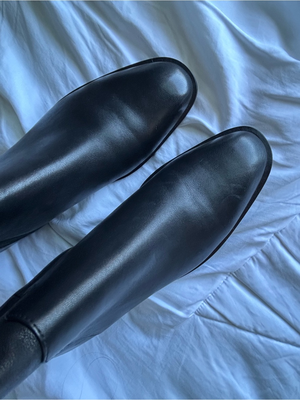 Loeffler Randall Black Leather Ankle Boots - Picture 6 of 7